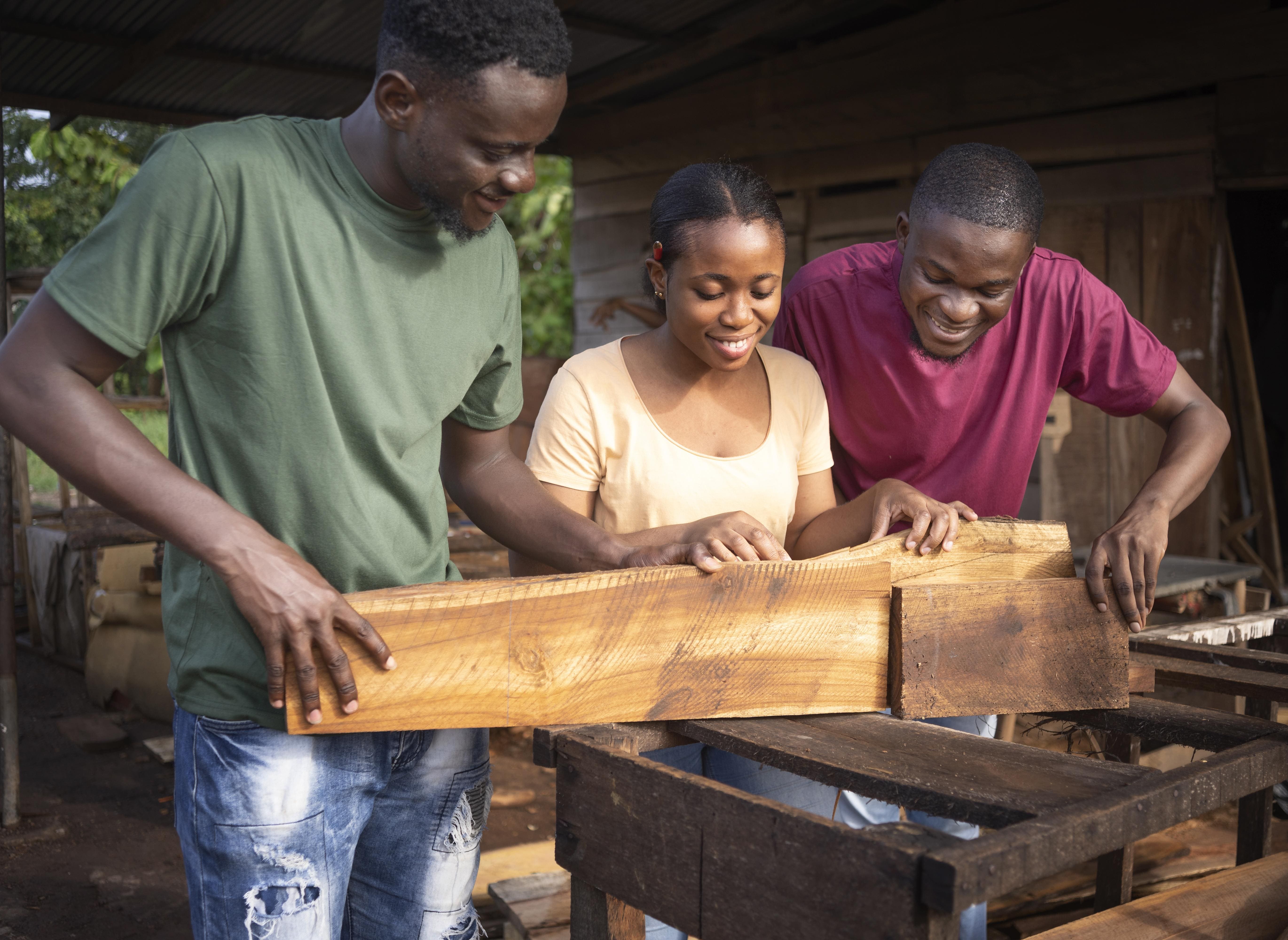 Team working together